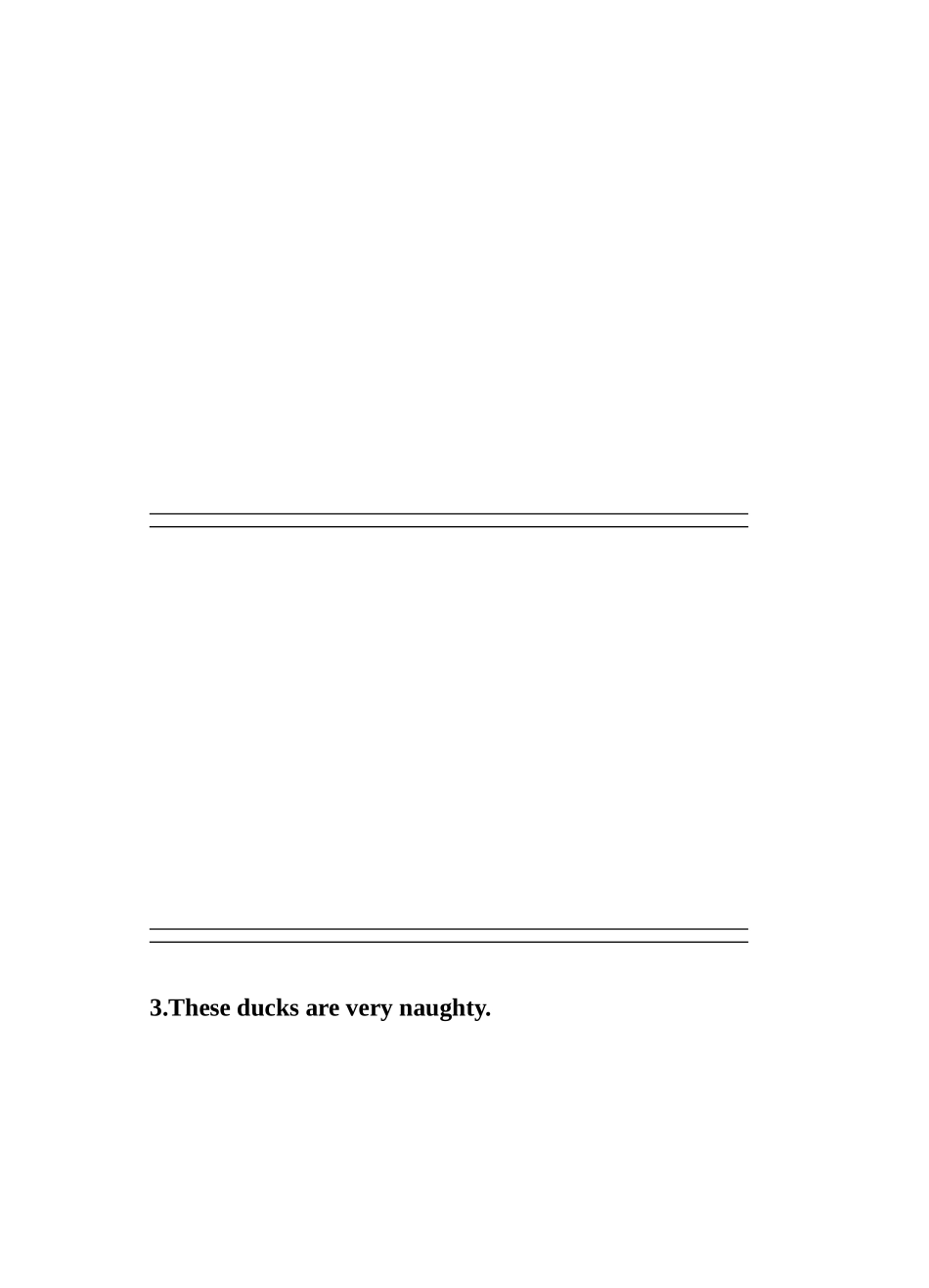 外研社小学三年级英语期中考试试题2 _第3页