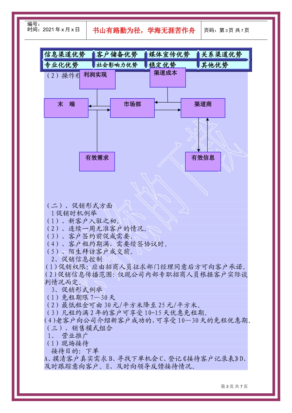 成都某某写字楼短期营销工作计划_第3页