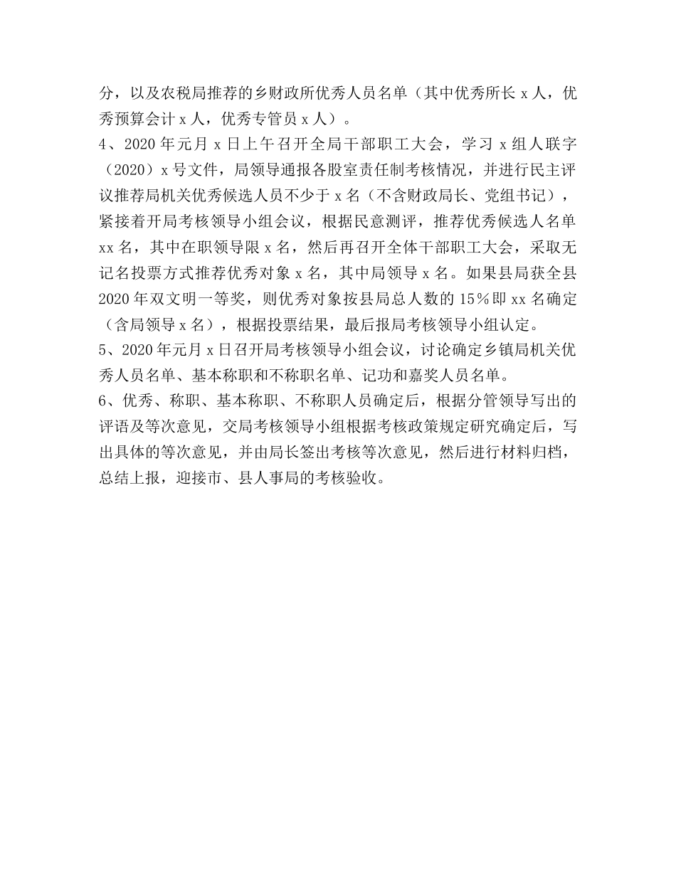 县财政系统2020年度考核工作实施方案 _第2页