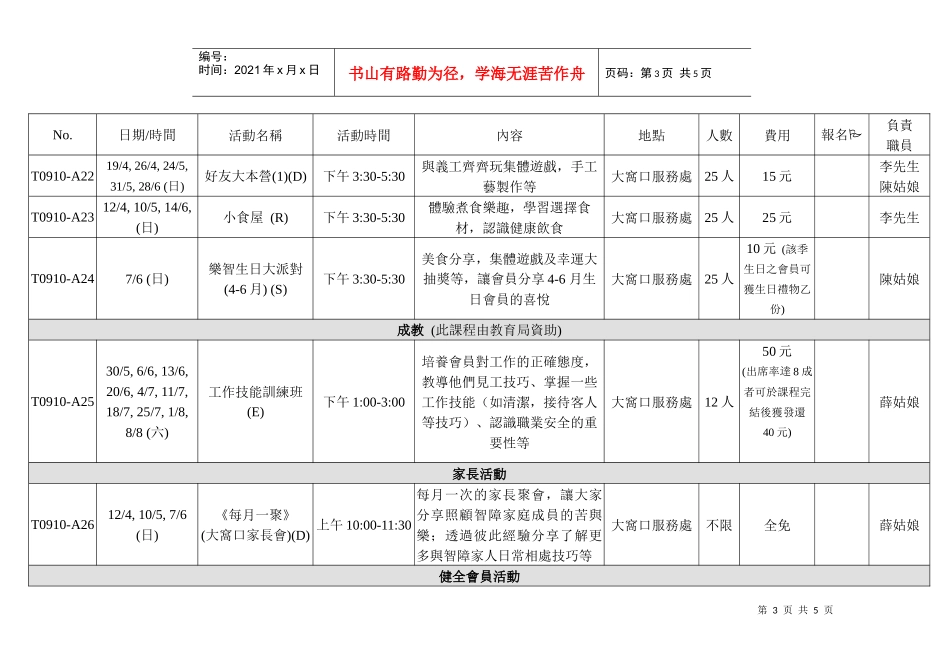 乐智协会大窝口服务处_第3页