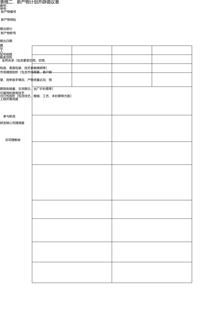 新产品开发计划表 _第2页