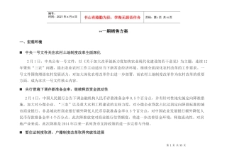 廊坊项目营销计划(返租)