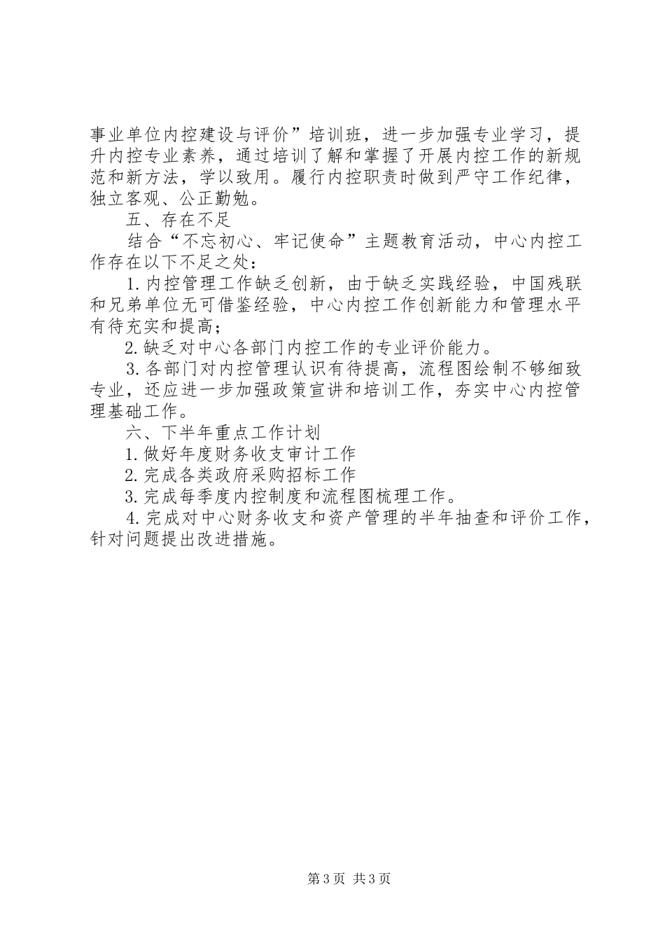 内部控制办公室工作总结_第3页