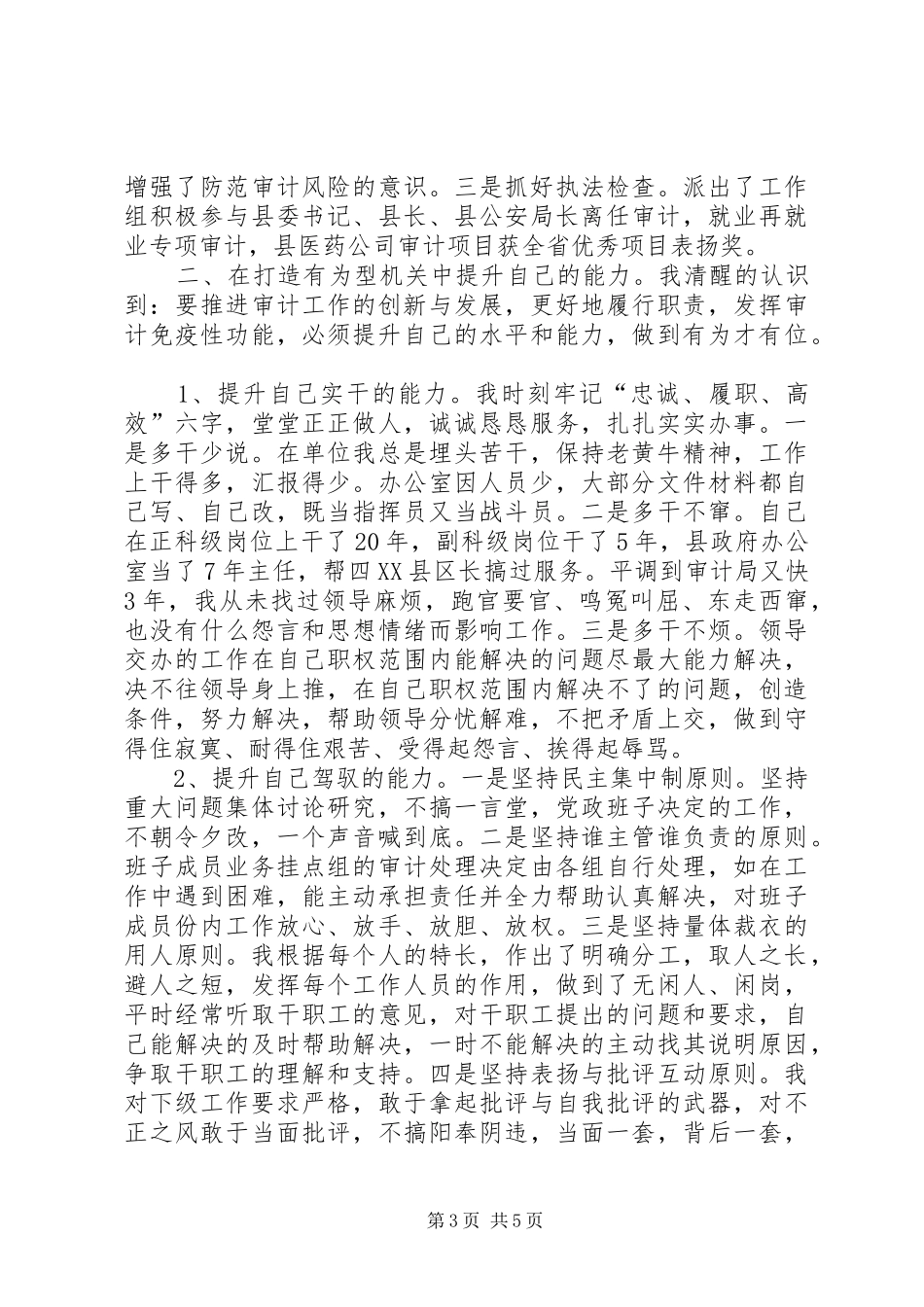 审计局公务员个人年终总结_第3页