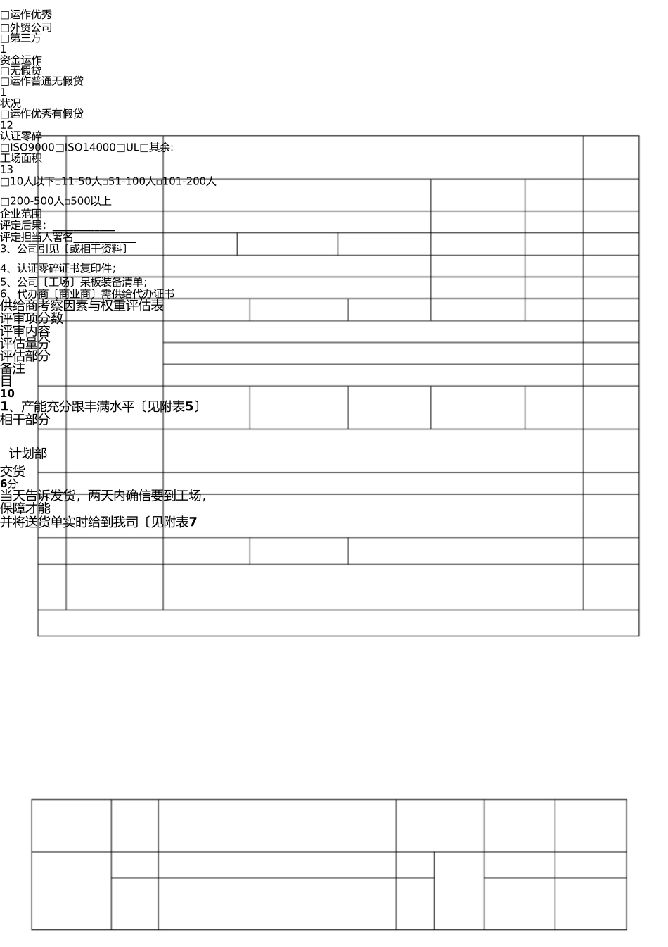 新供应商评估表 _第3页