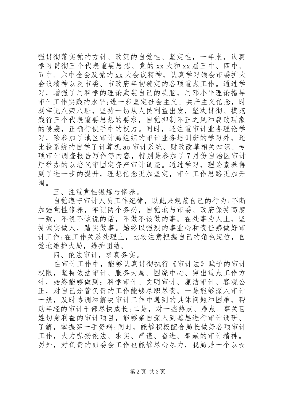 审计局个人工作总结_第2页