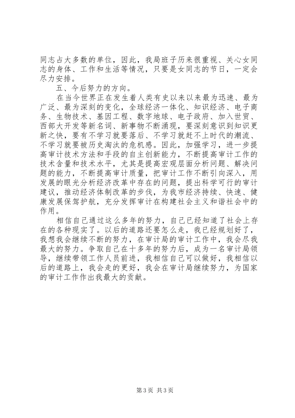 审计局个人工作总结_第3页
