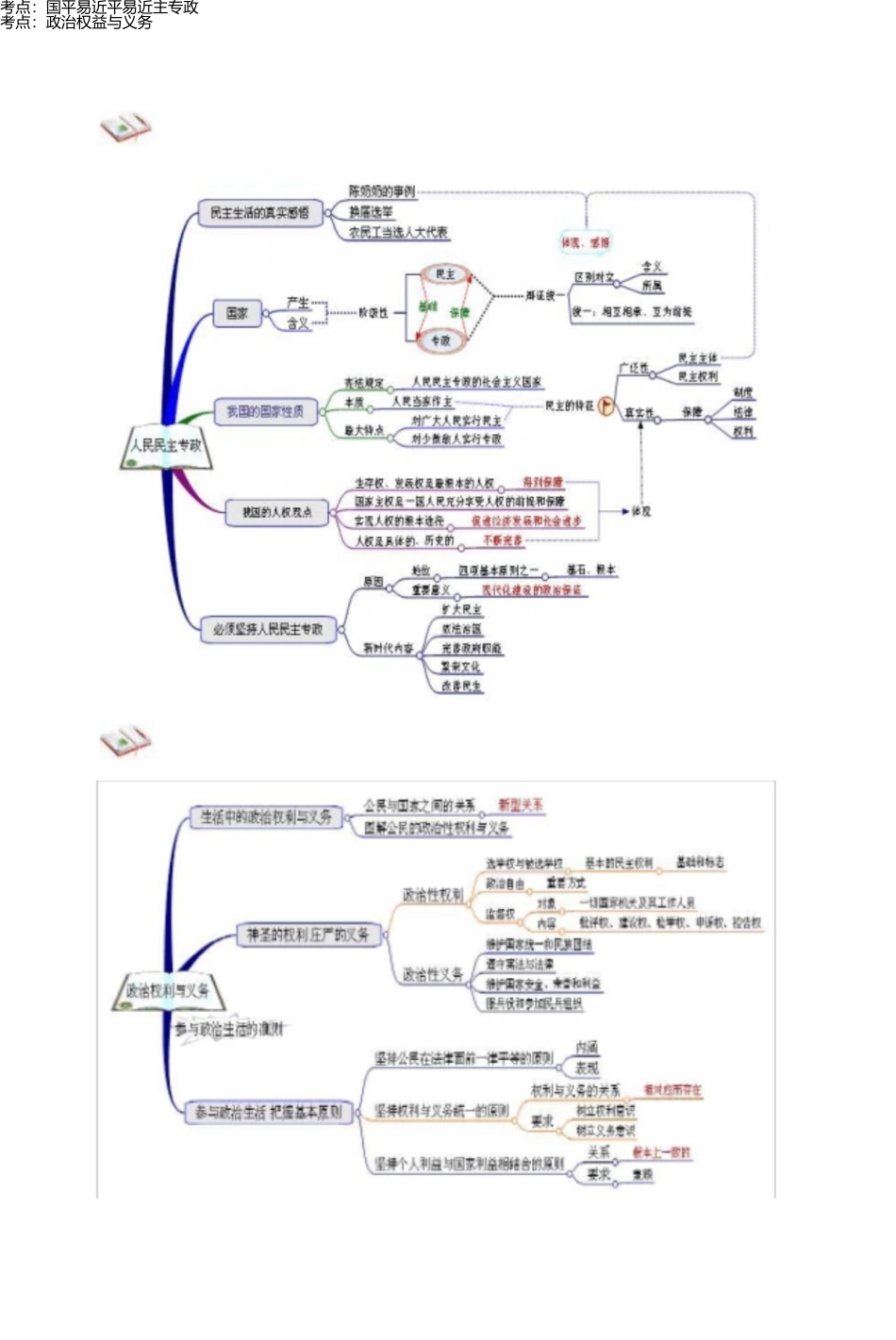 思维导图——政治生活部分 _第2页