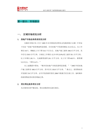 中原-浙江桐乡润丰新世界广场营销策划执行报告-90DOC