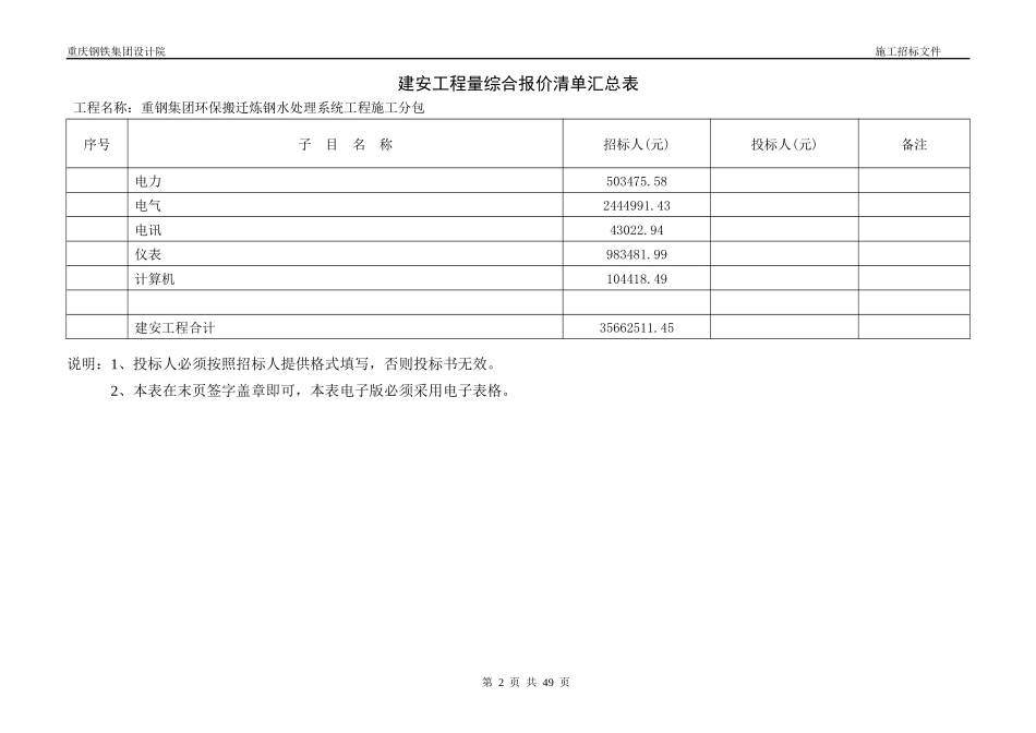 工程量综合报价清单1127_第2页