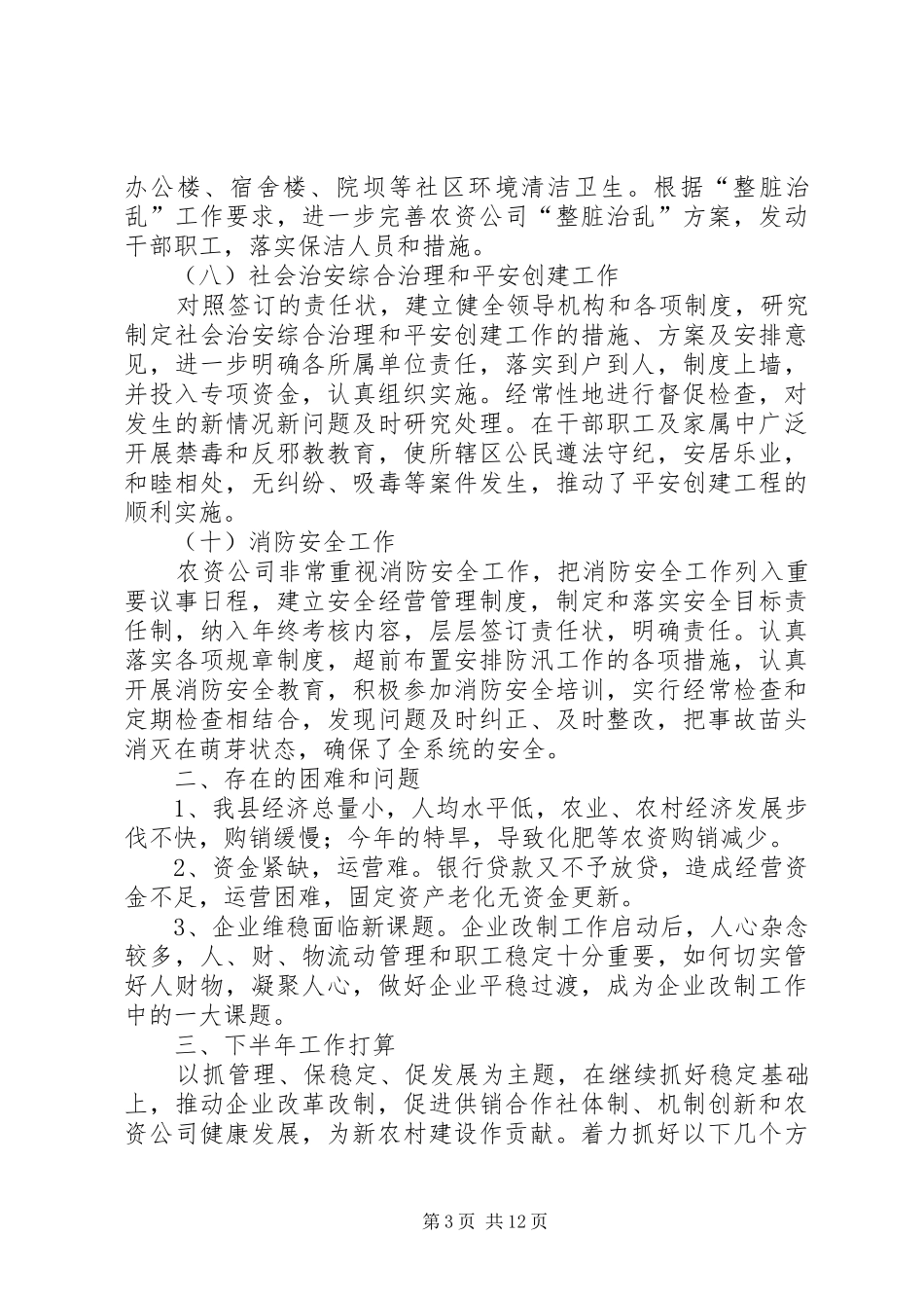 农资公司工作总结(精选多篇)_第3页