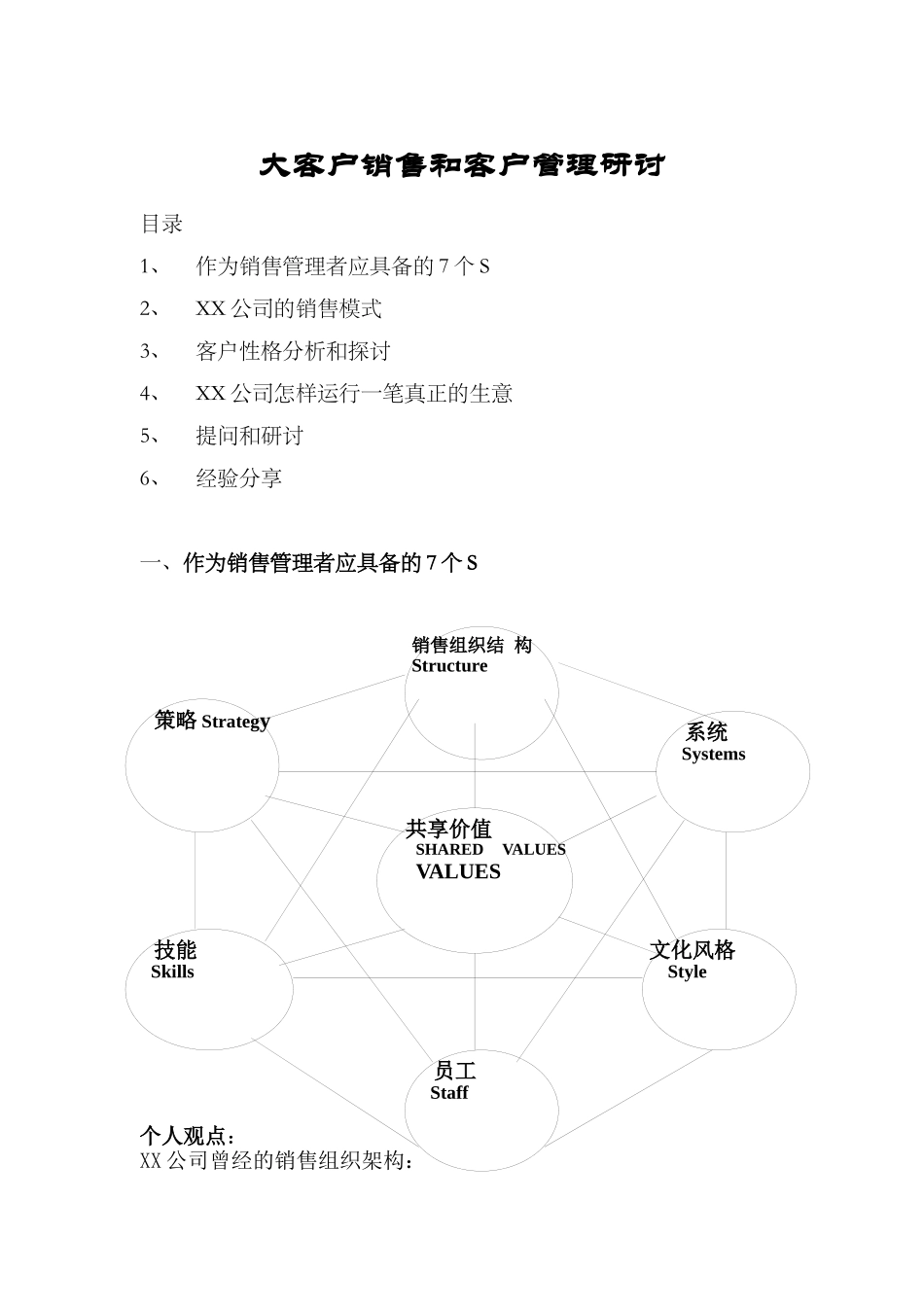 XX公司的销售策略(doc 12)_第1页