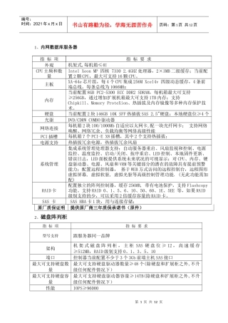 内网数据库服务器配置要求