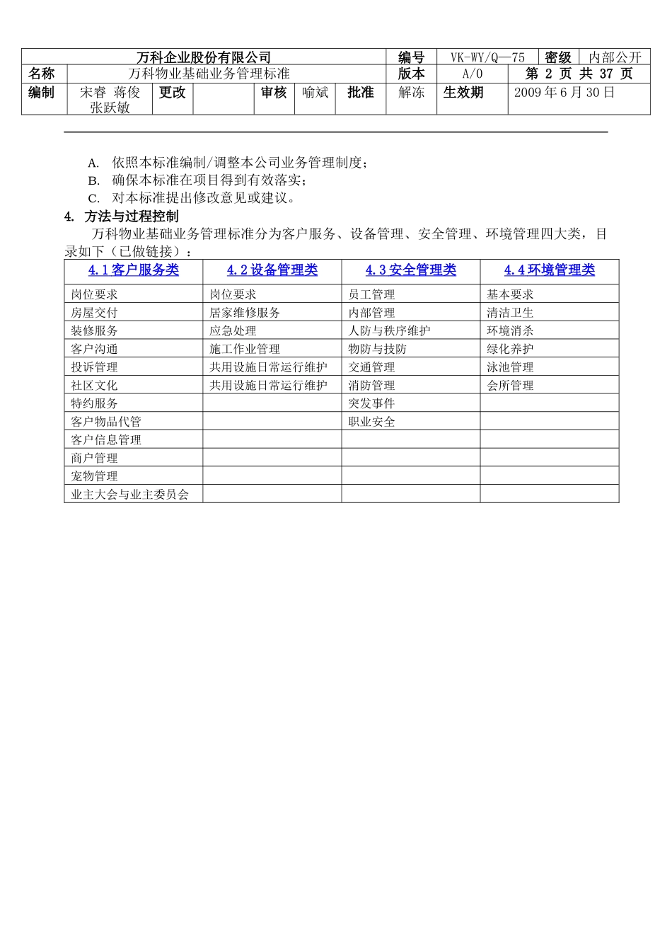 《某地产物业基础业务管理标准》_第2页