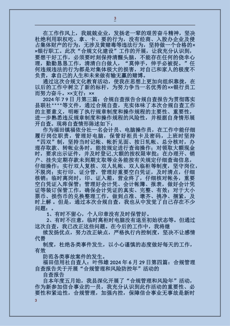 合规执行自查报告_第3页