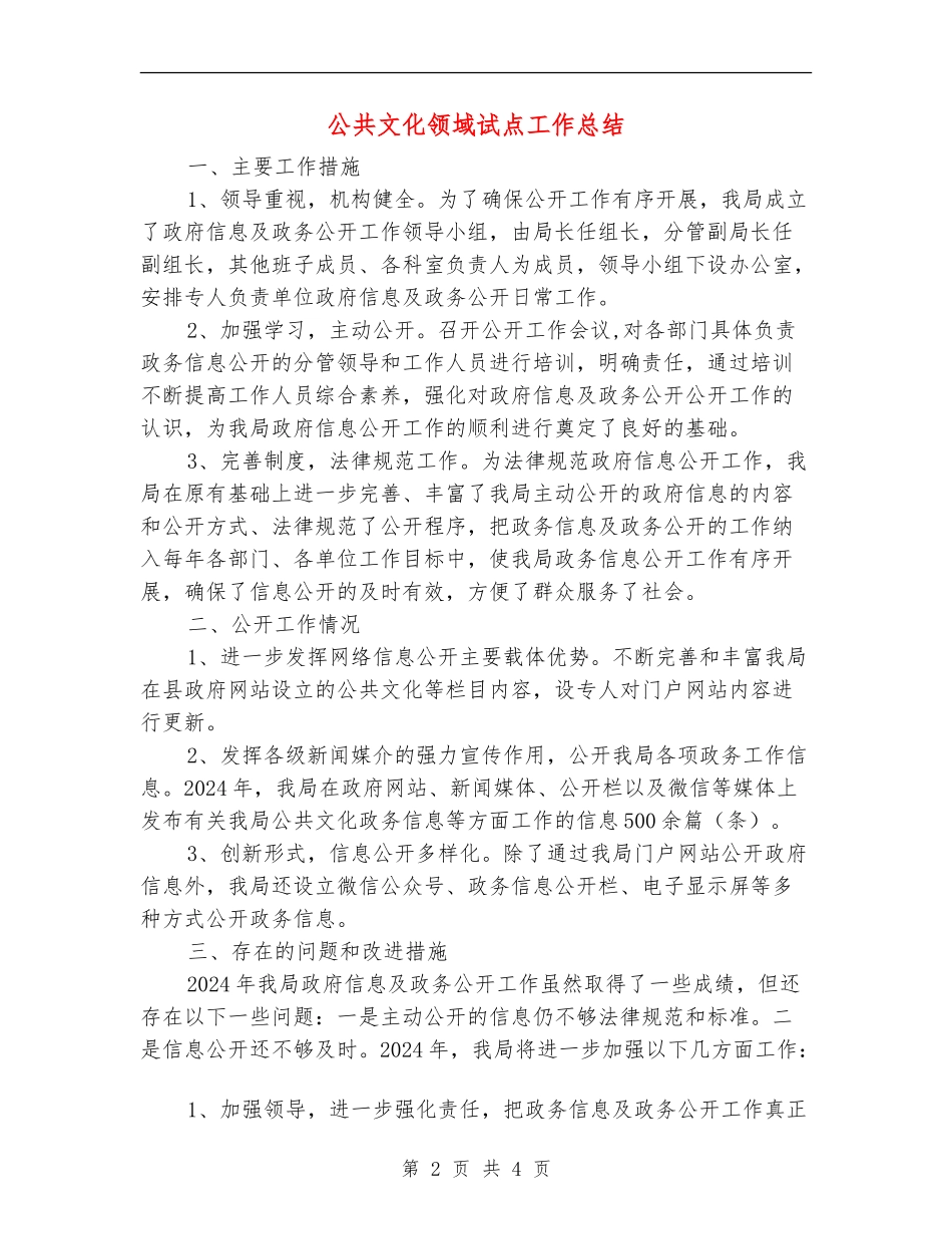 公共文化领域试点工作总结_第2页