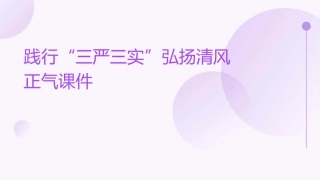践行“三严三实”弘扬清风正气课件