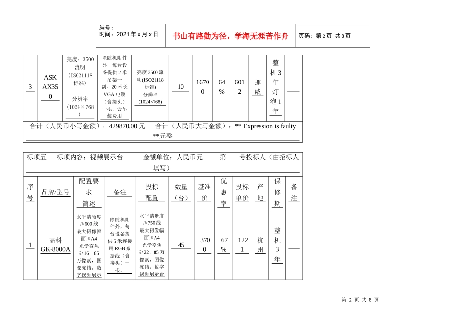 7、《商务报价商务报价和售后服务--杭州西旭科技信息工程有限_第2页