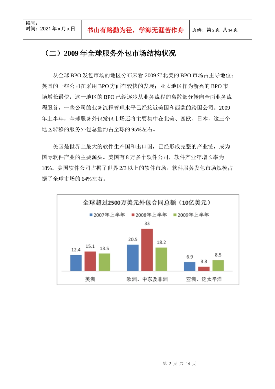 XXXX上半年《全球服务外包发展报告》_第3页