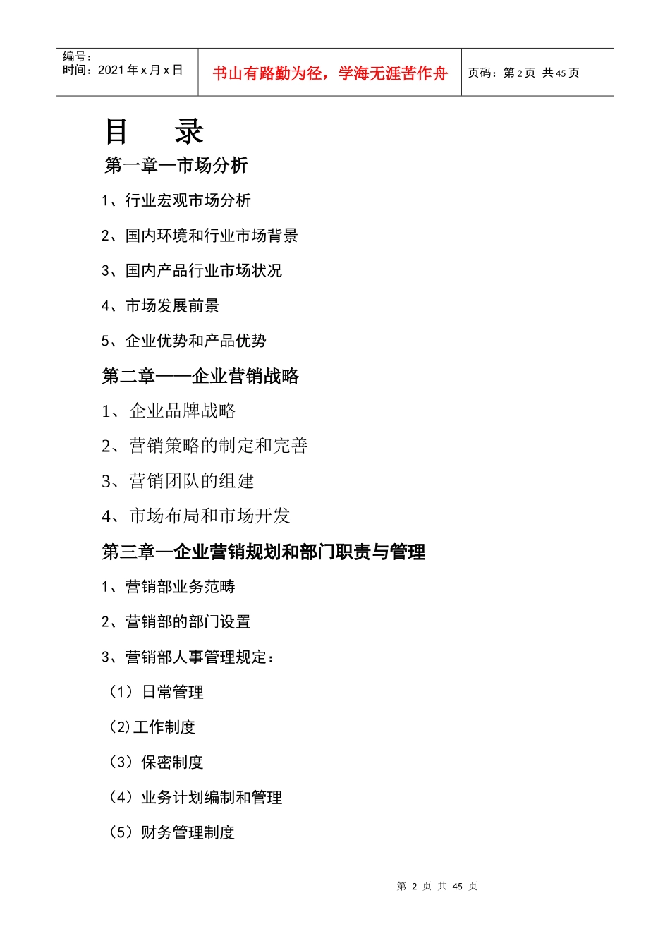 天展照明营销规划方案_第2页
