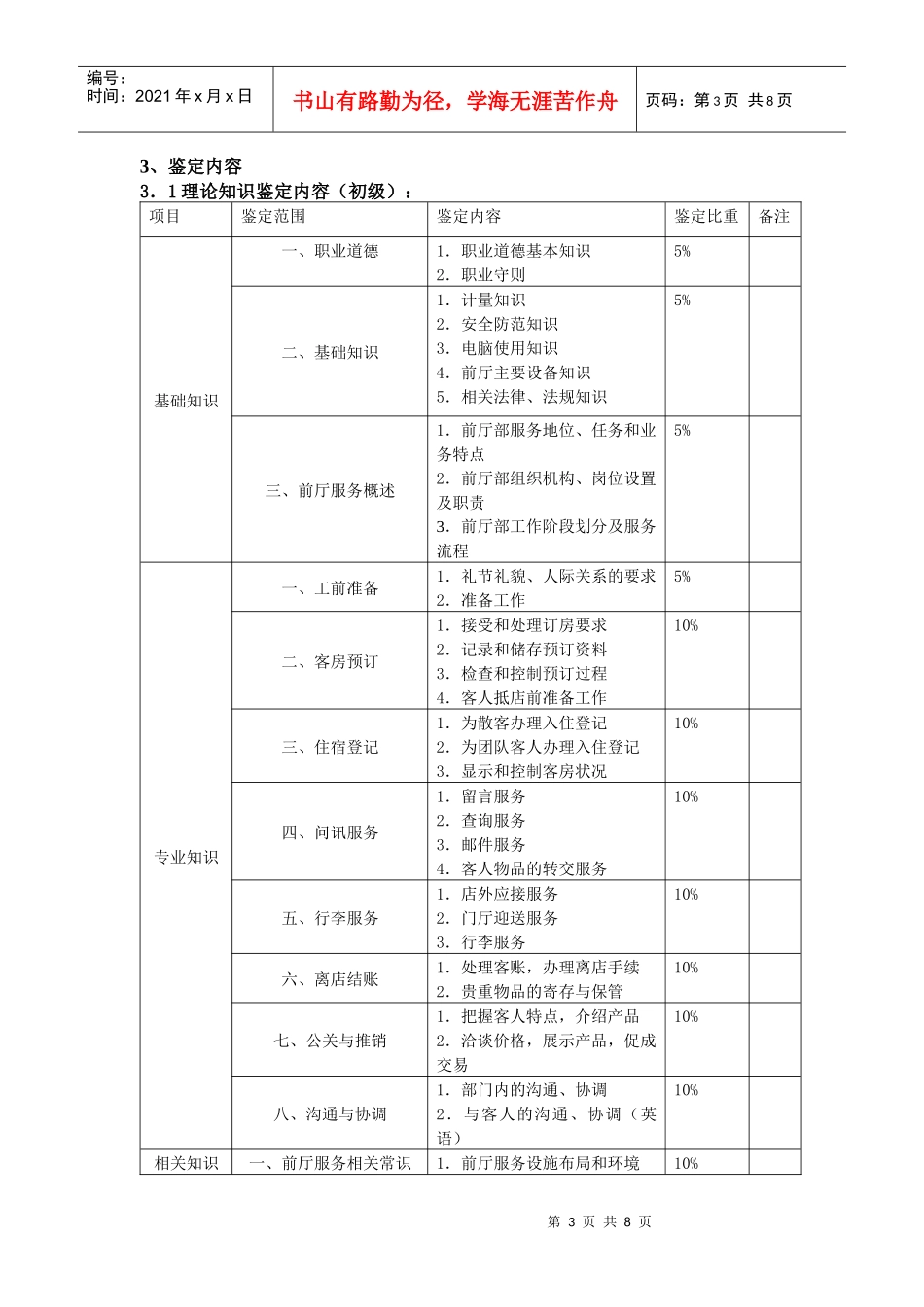 04004前厅服务员doc-前厅服务员国家职业标准_第3页