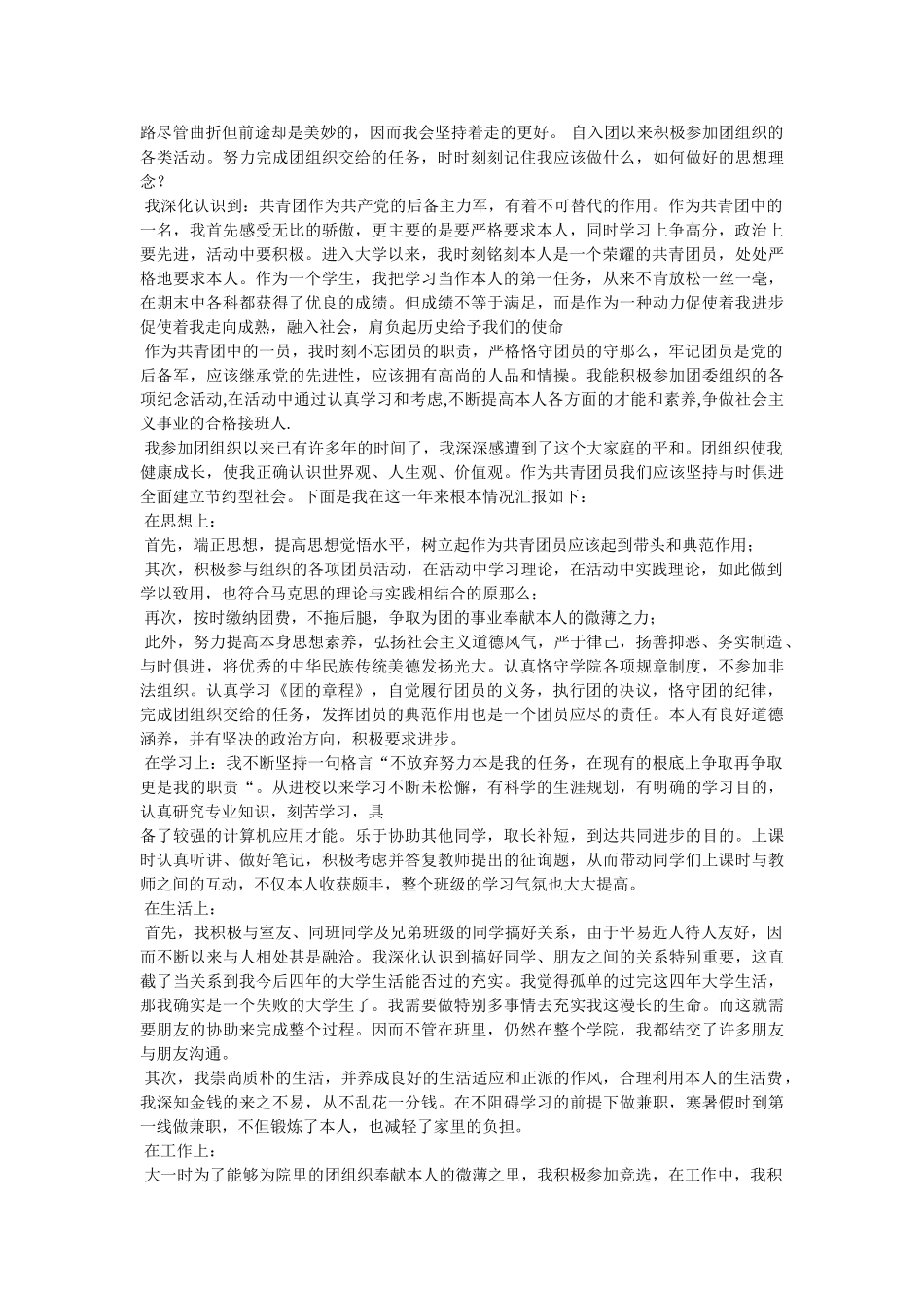 团员年度个人总结 _第2页