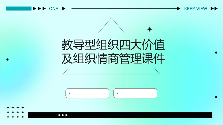 教导型组织四大价值及组织情商管理课件_第1页