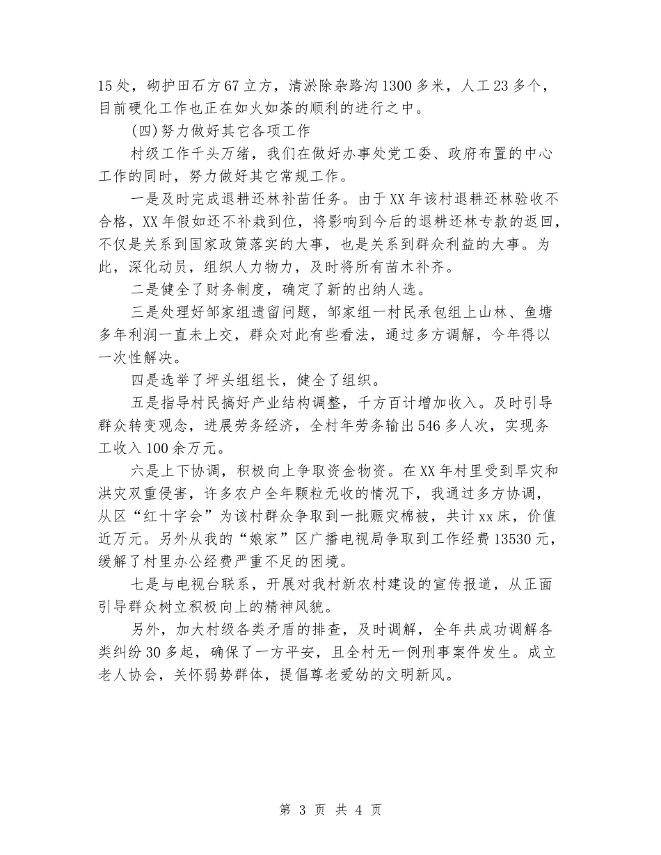 2024年村党支部书记年终工作总结_第3页