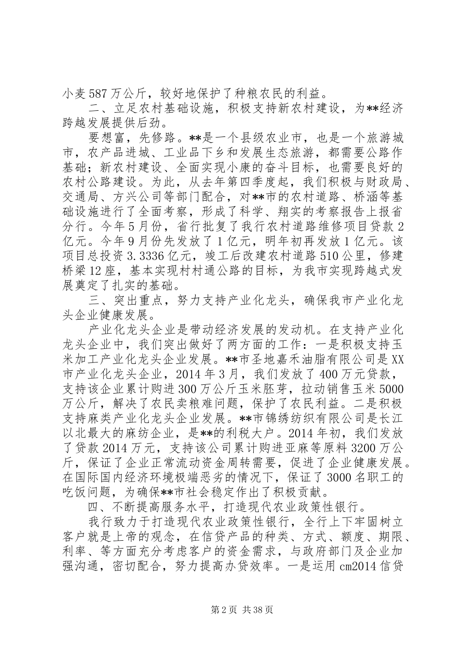 农发行工作总结(精选多篇)_第2页