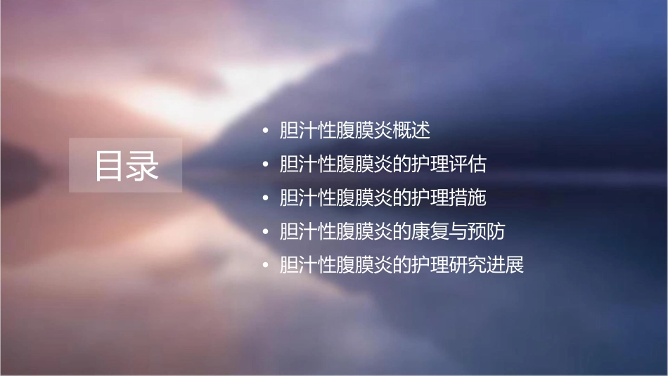 胆汁性腹膜炎护理课件_第2页