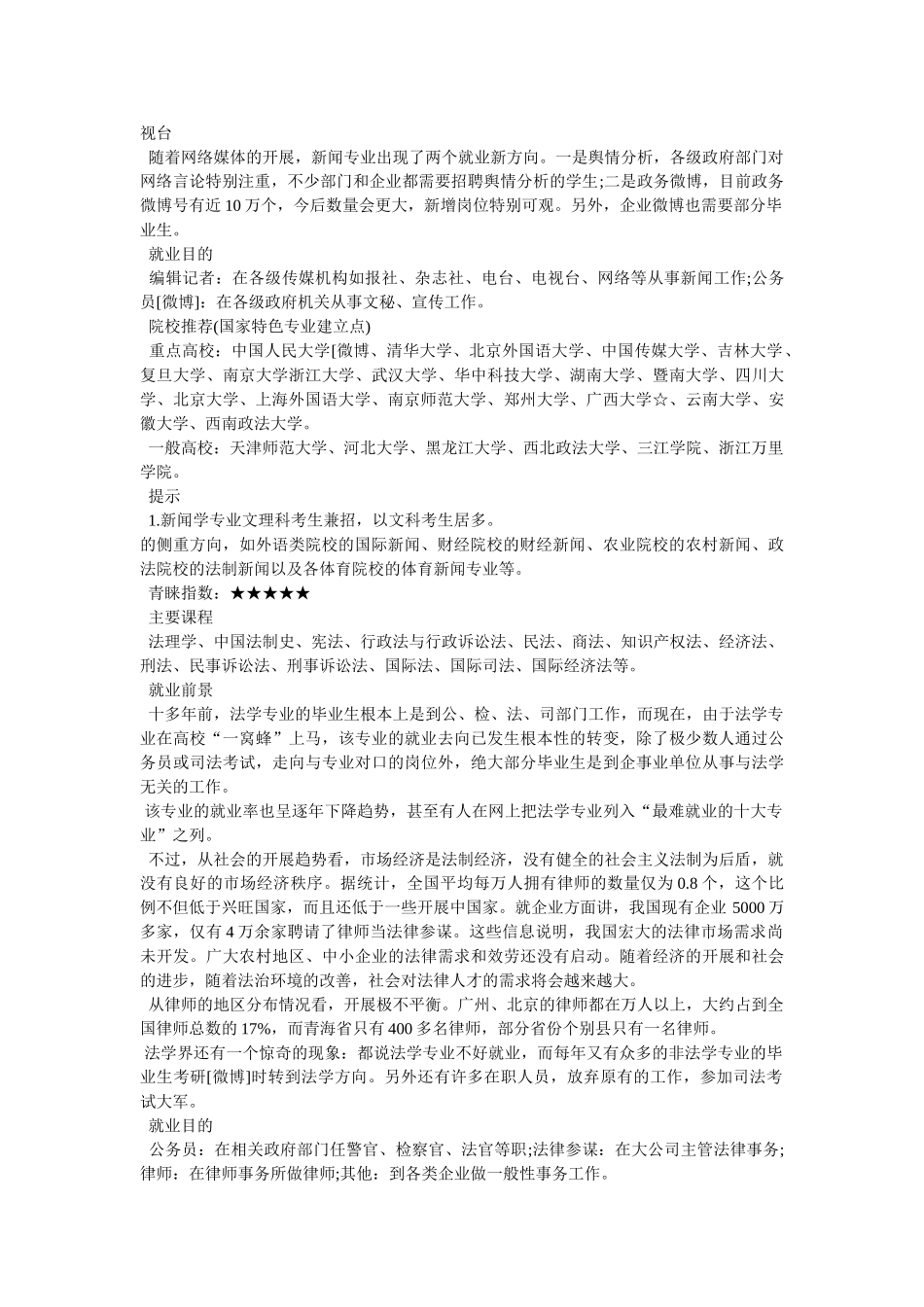 文科类专业有哪些- _第3页