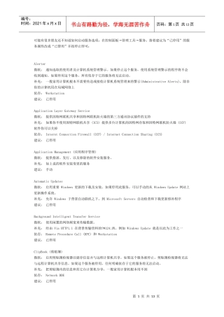 关闭电脑闲置服务