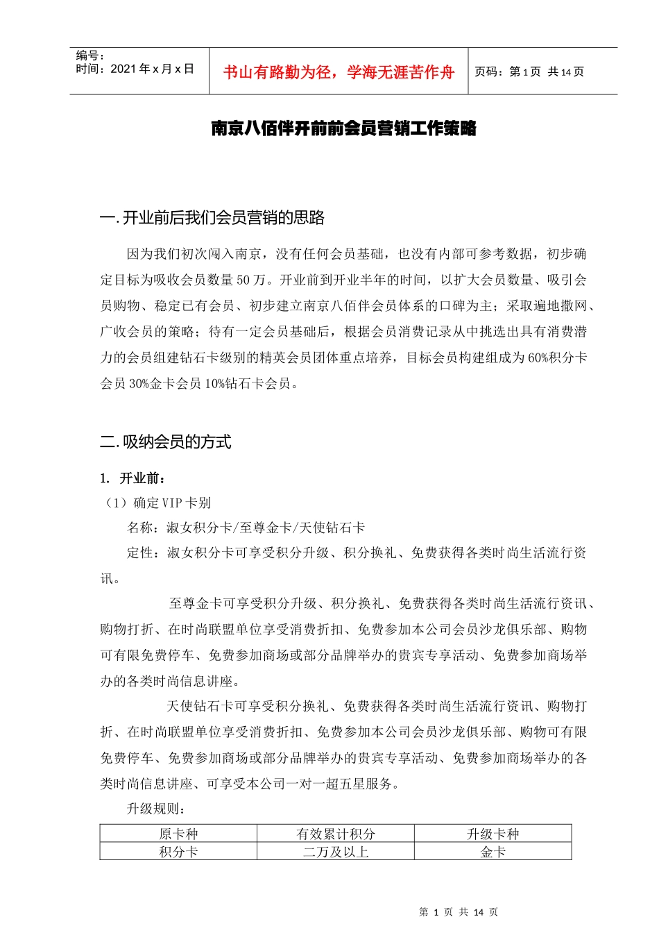 会员营销工作策略_第1页