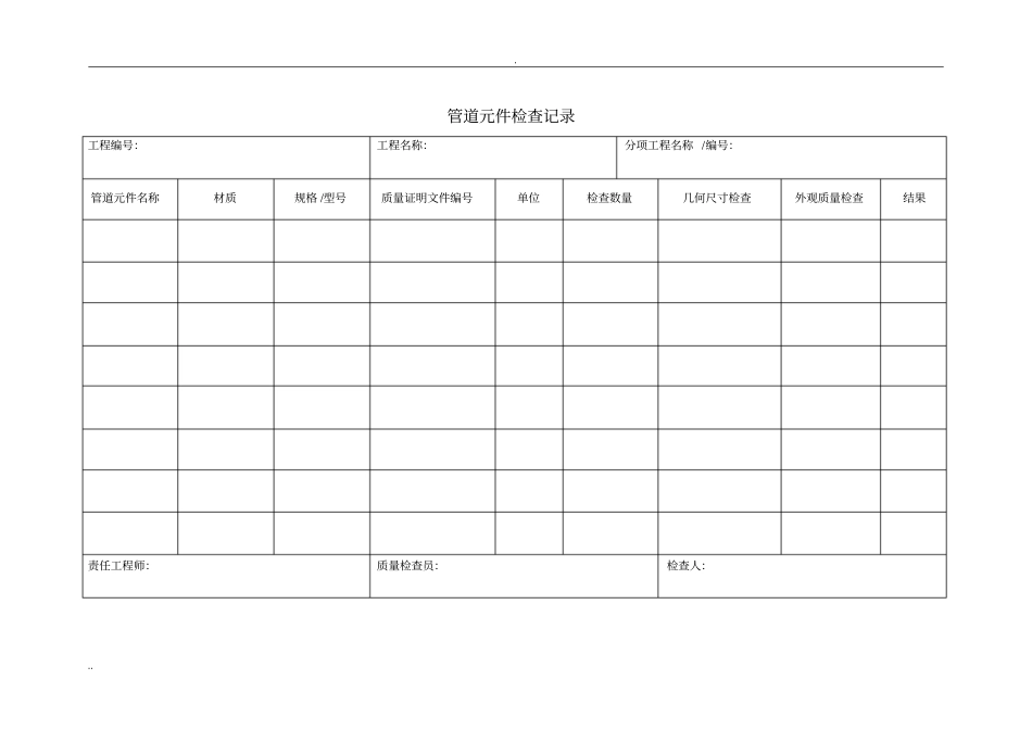 压力管道安装汇总表新GB50236_第2页