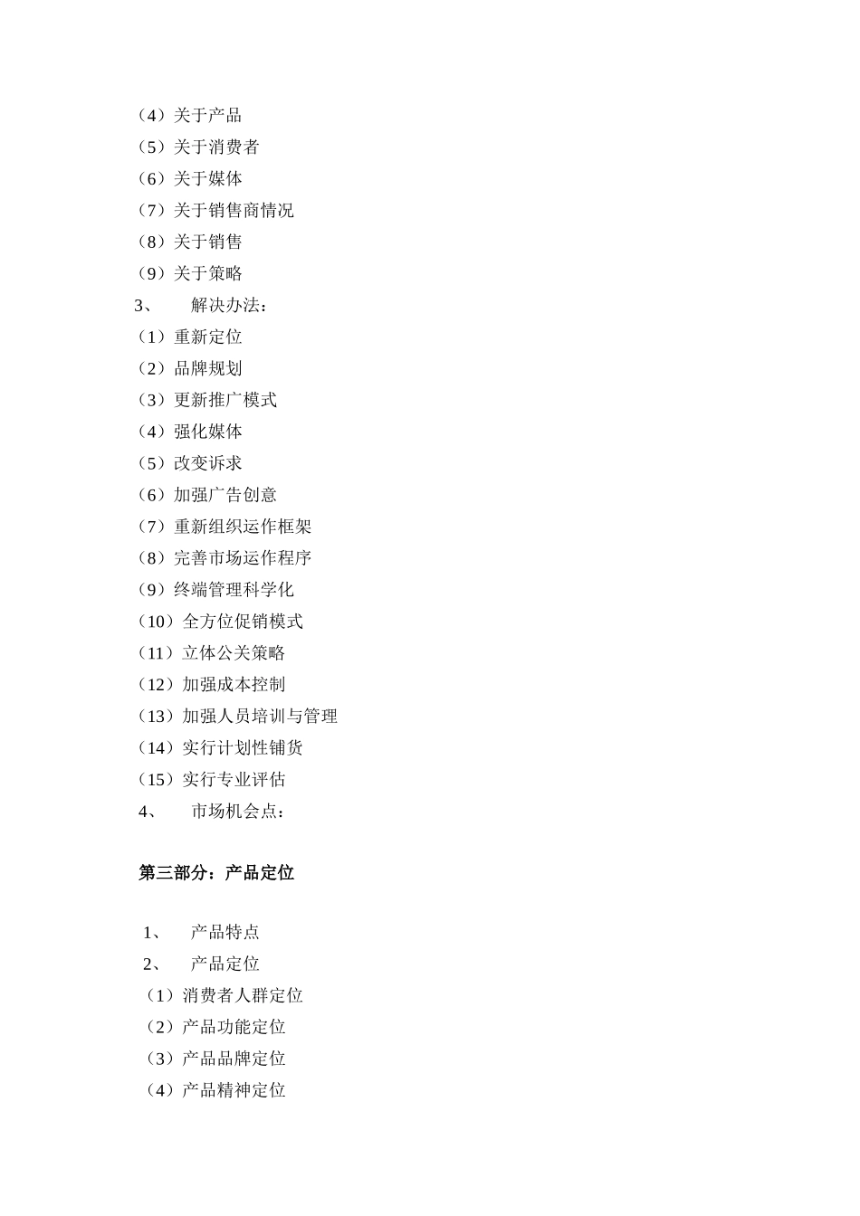 CAINA营销策划大纲标准模式_第2页