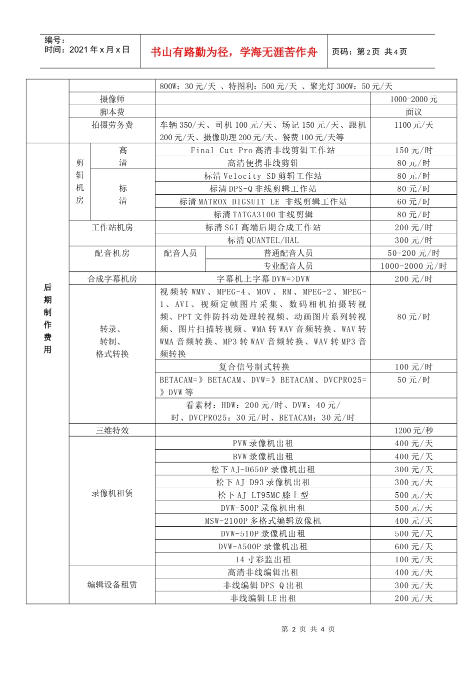 中艺影视艺术中心报价-北京中艺影视艺术广告有限责任公司_第2页