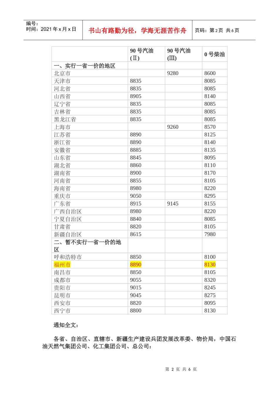 20日起汽油柴油价格每吨提高350元_第2页