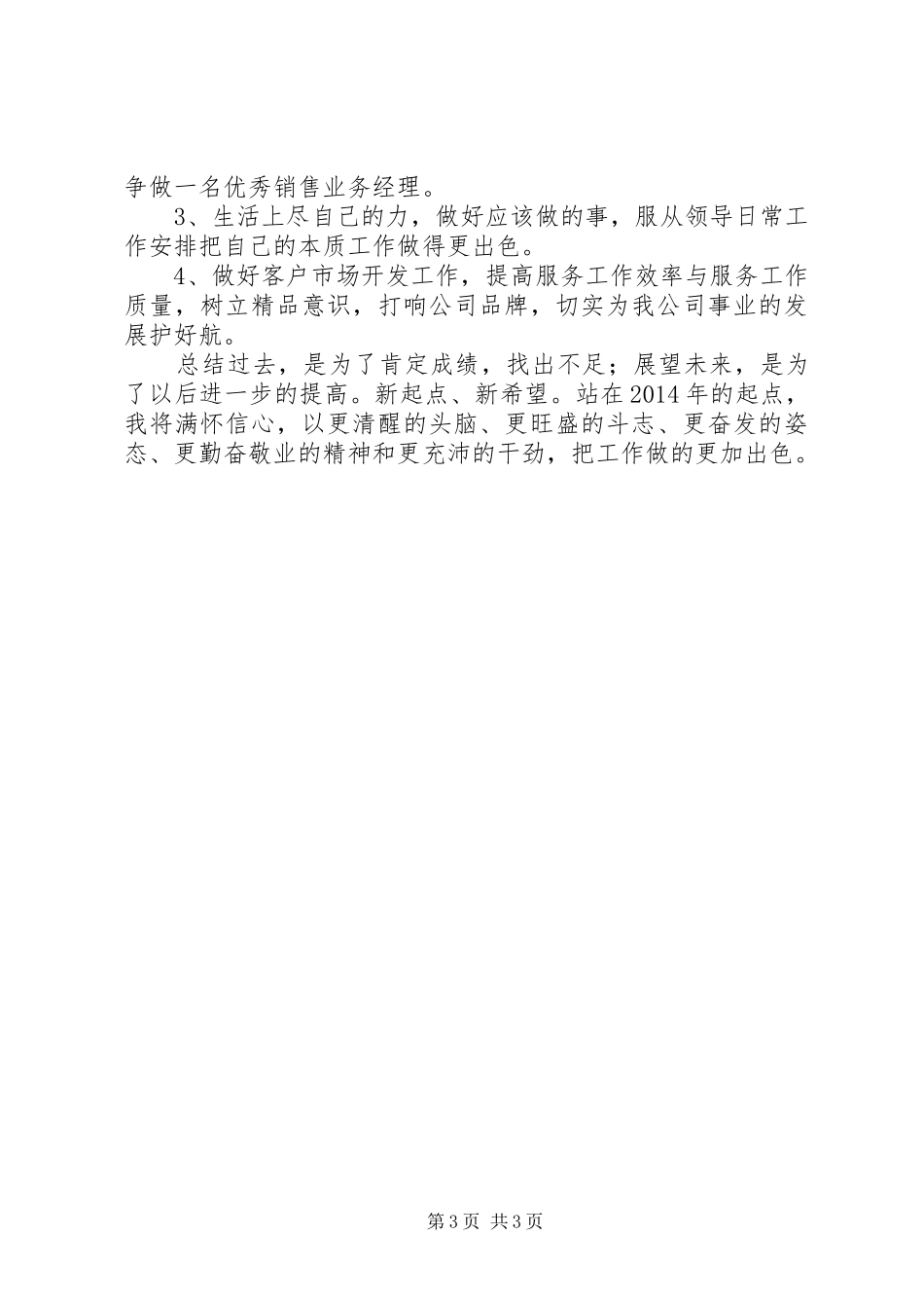 市场分析年终工作总结_第3页