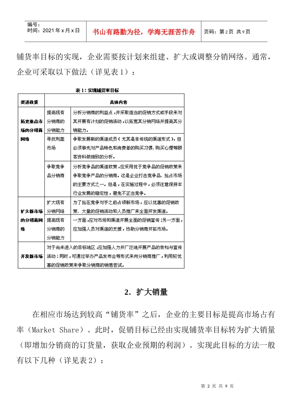 如何掌握谈渠道促销的目的_第2页