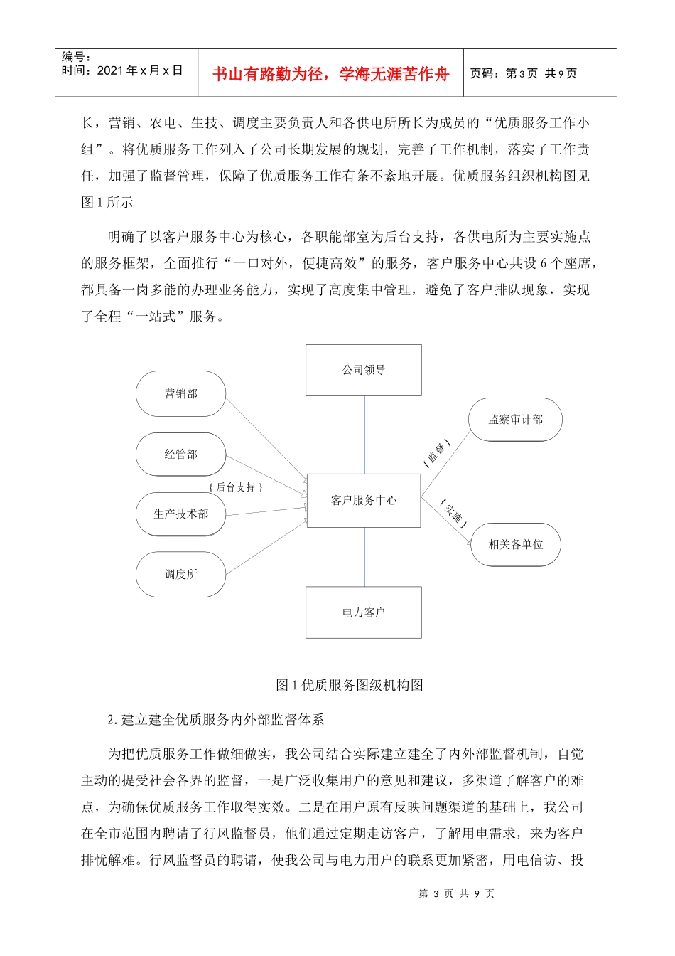 南宫市供电公司优质服务典型经验_第3页