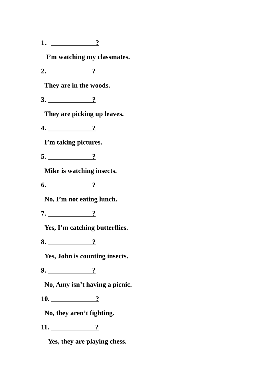 五年级英语下册56单元语法复习题2 _第3页