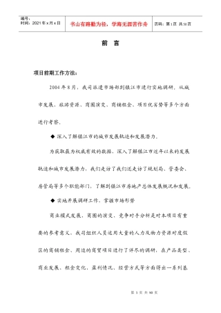 XX商业市场调研