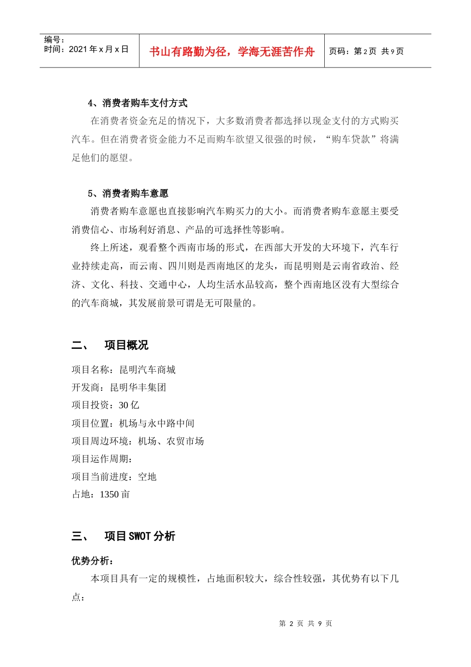 华丰集团汽车市场营销策划提案_第2页