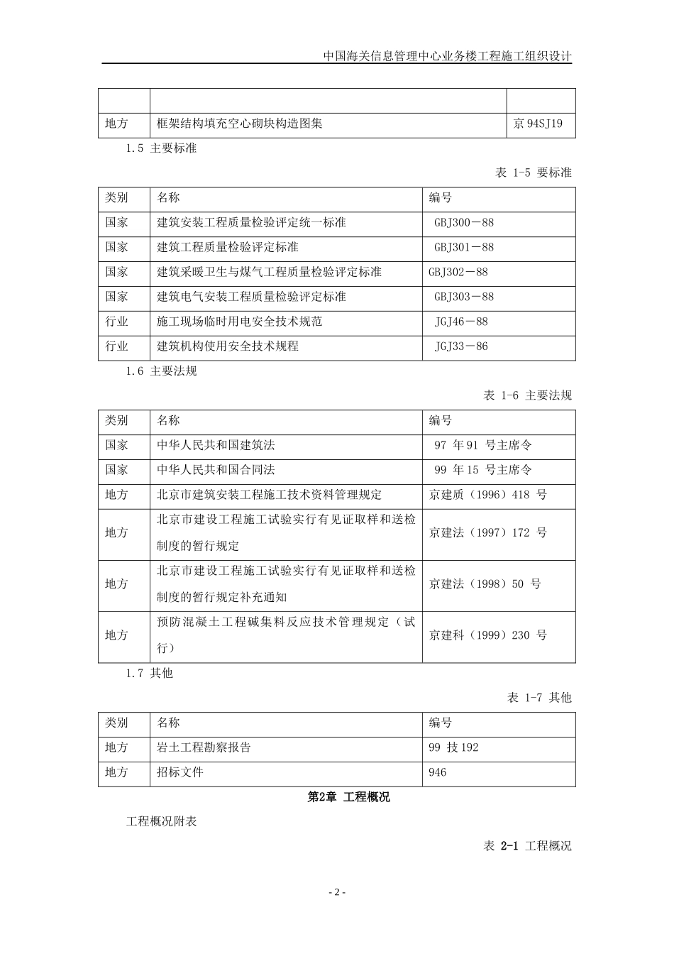 中国海关信息管理中心业务楼工程施工组织设计_第3页