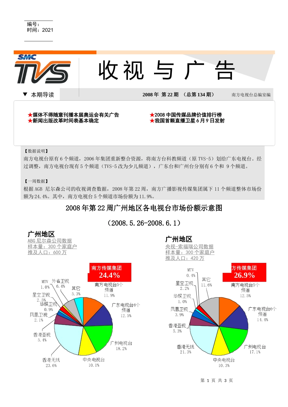 《收视与广告》第134期doc-TVS-南方电视台_第1页