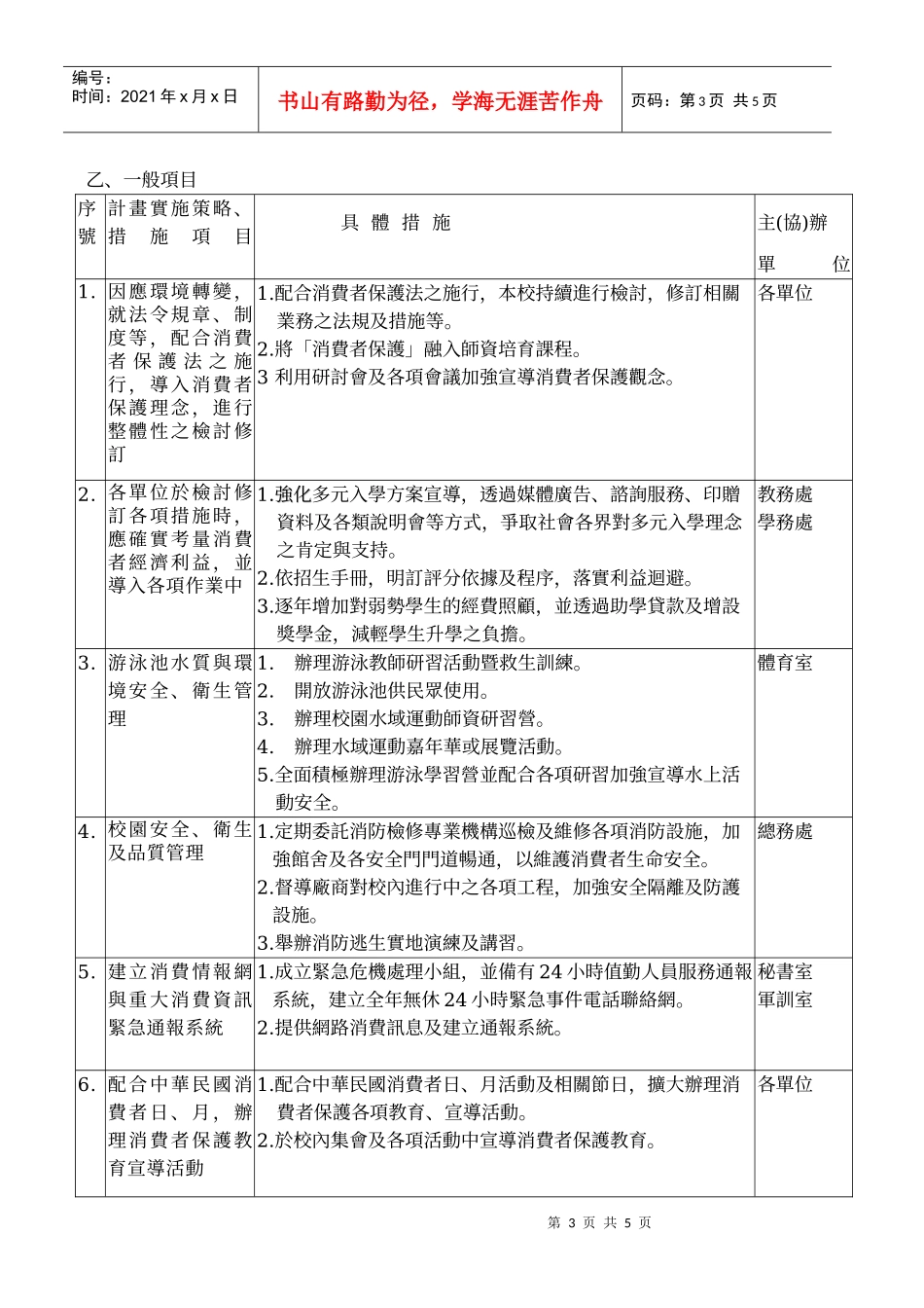 国立台东大学98-99年度消费者保护方案_第3页