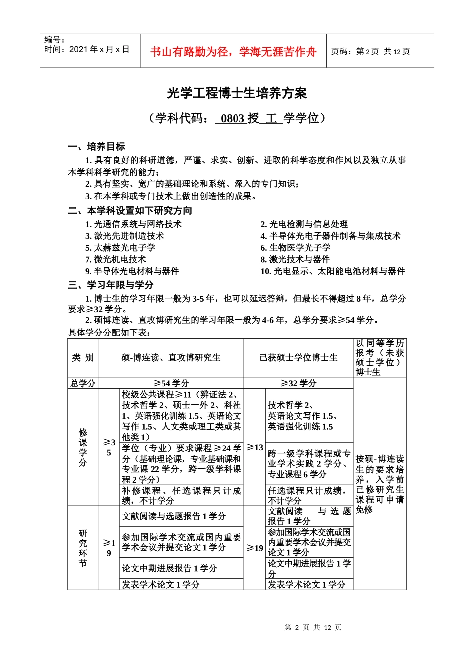光学工程博士生培养方案_第2页