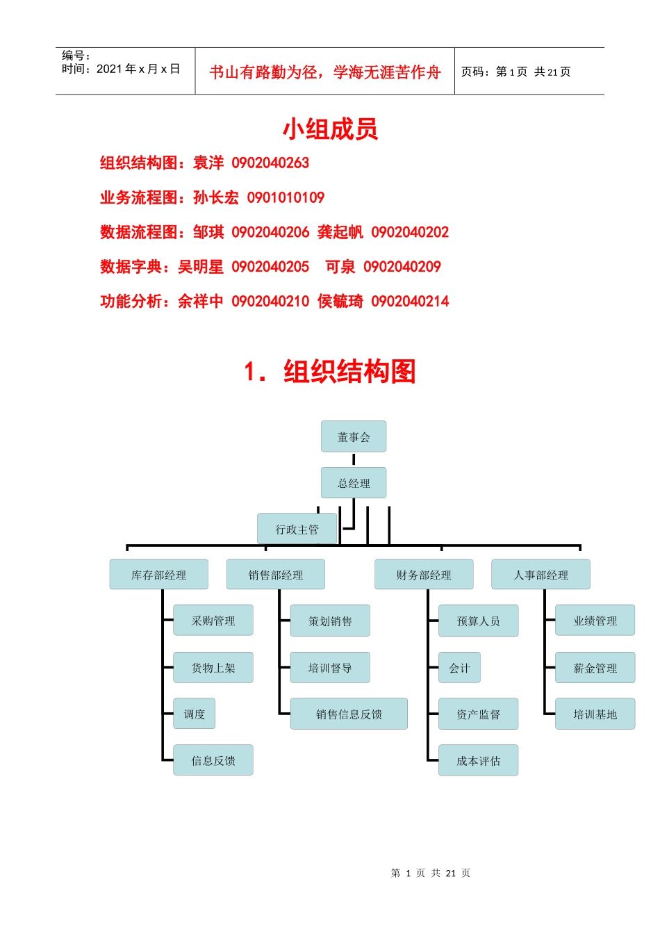大型超市管理信息系统_第1页