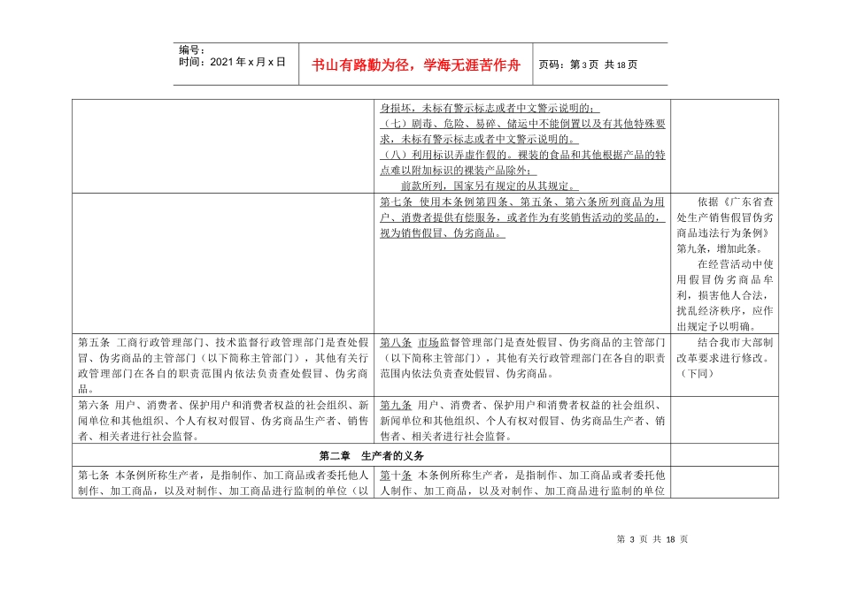 《深圳经济特区严厉打击生产、销售假冒、伪劣商品违法行为条例(XXXX_第3页
