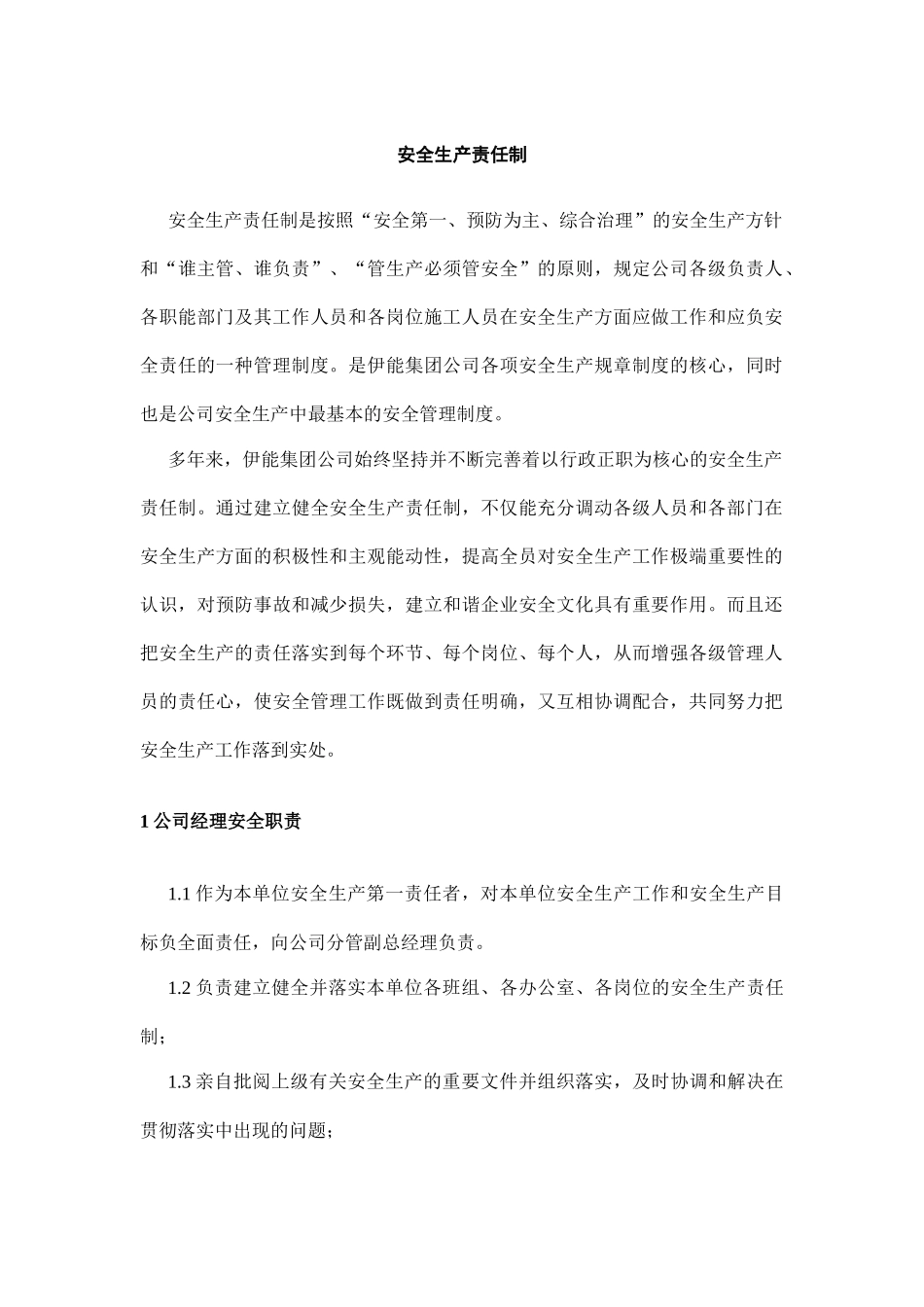 新疆XX电力实业（集团）有限公司企业标准--各级岗位人员安全岗位职责_第3页